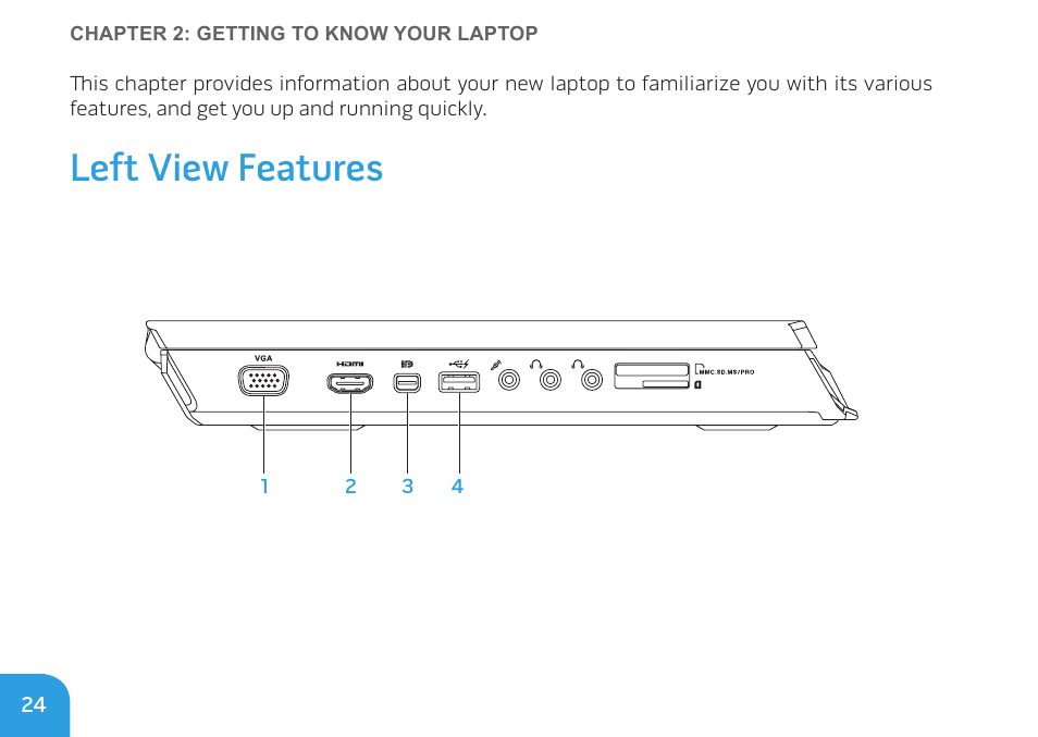 Left view features | Dell Alienware M14x (Early 2011) User Manual | Page 26 / 122