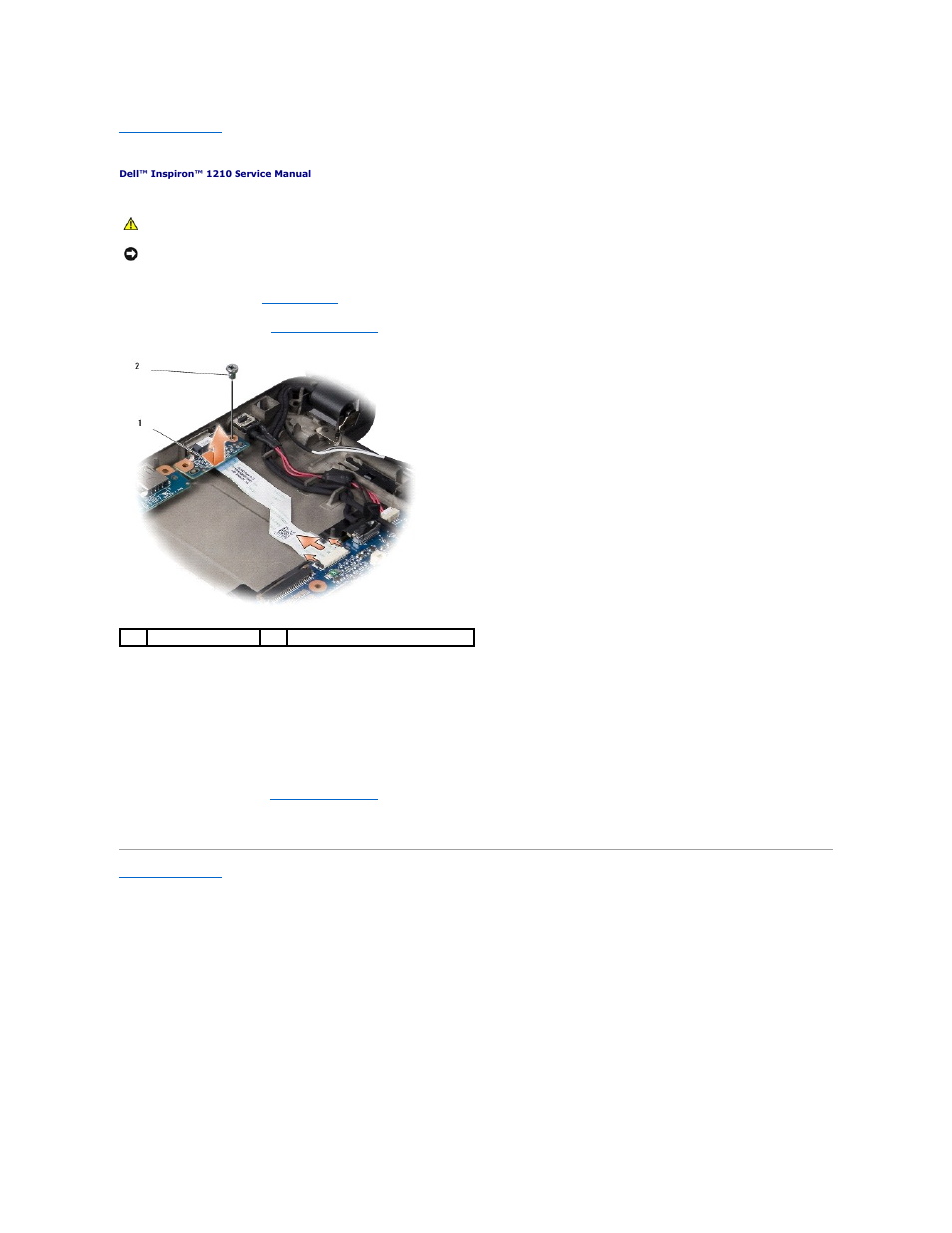 Replacing the crt board | Dell Inspiron 1210 (Late 2008) User Manual | Page 38 / 38