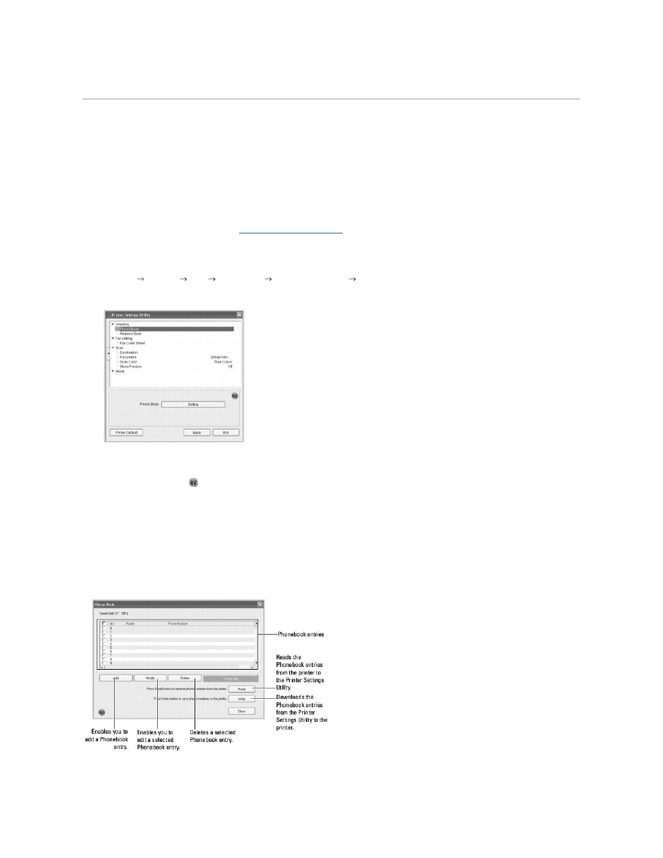 Printer settings utility | Dell 1815dn Multifunction Mono Laser Printer User Manual | Page 125 / 148