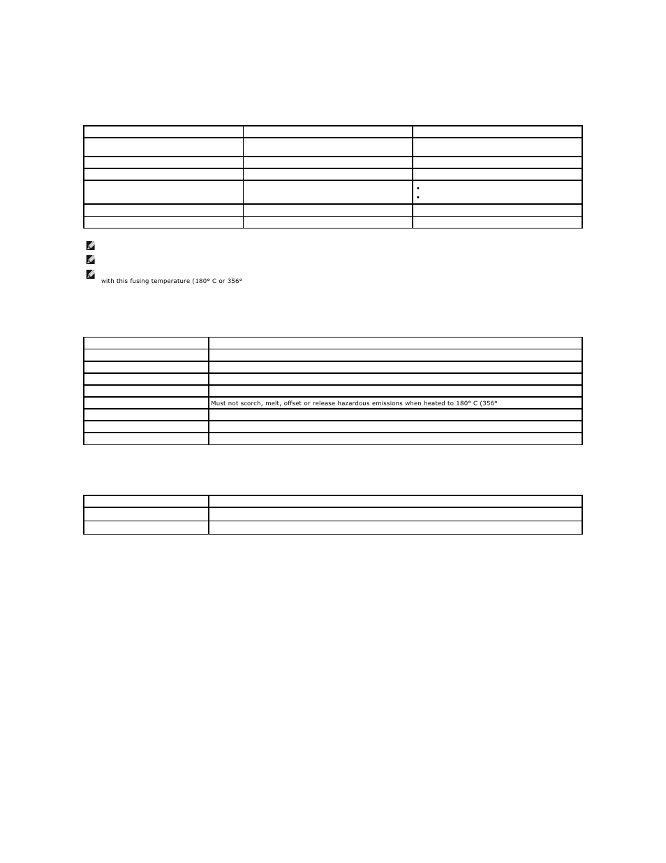 Printer and paper storage environment, Paper specifications, Paper output capacity | Dell 1815dn Multifunction Mono Laser Printer User Manual | Page 130 / 148