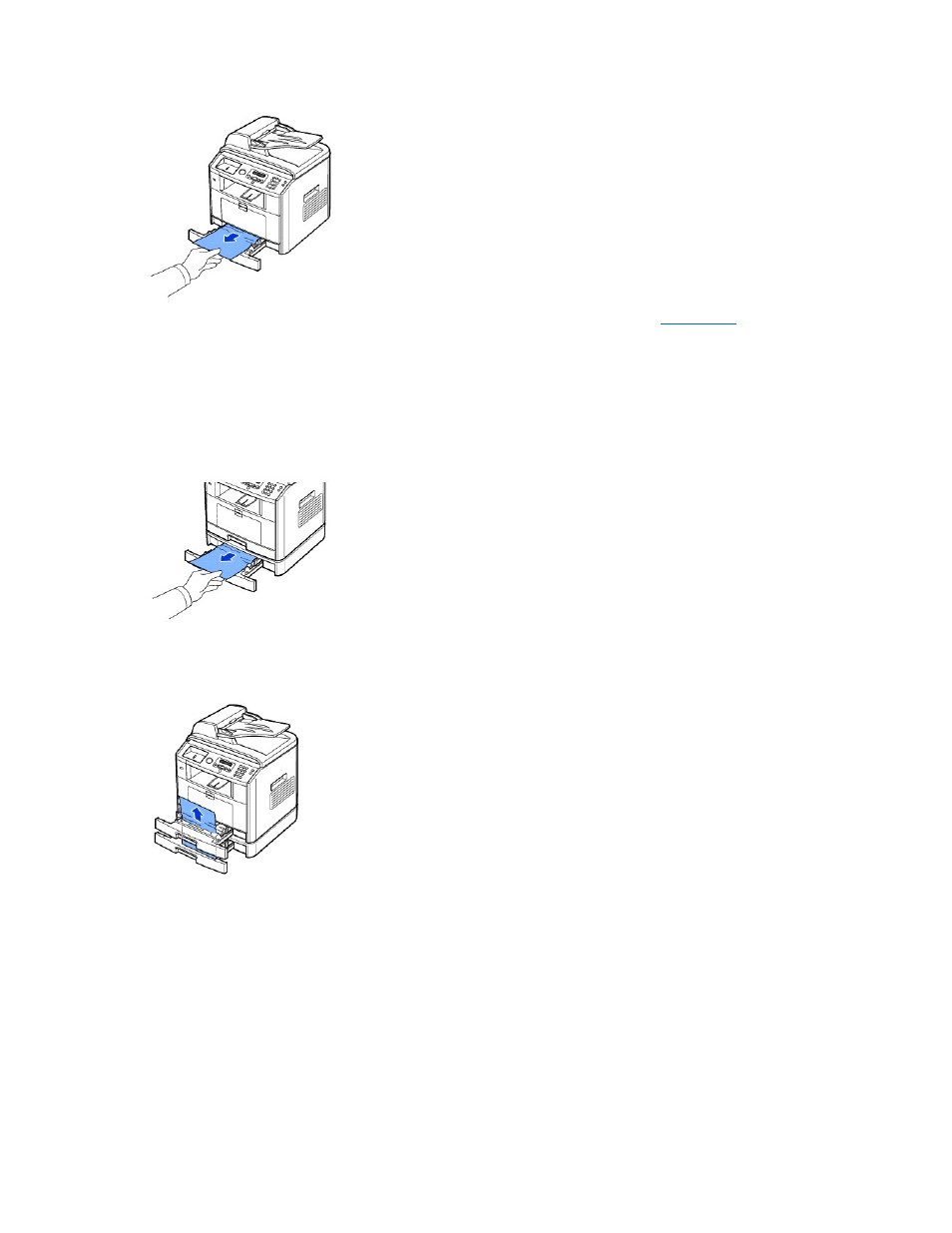 Paper feed jam, Optional tray 2), Paper feed jam (optional tray 2) | Bypass tray jam | Dell 1815dn Multifunction Mono Laser Printer User Manual | Page 135 / 148