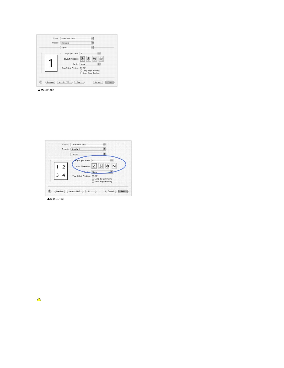 Duplex, Printing, Printing multiple pages on one sheet of paper | Duplex printing | Dell 1815dn Multifunction Mono Laser Printer User Manual | Page 57 / 148