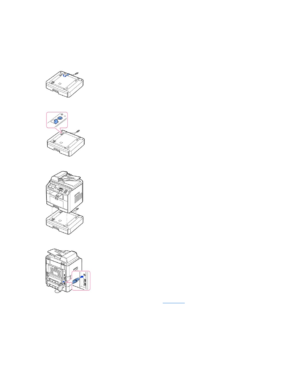 Installing an optional tray 2 | Dell 1815dn Multifunction Mono Laser Printer User Manual | Page 75 / 148