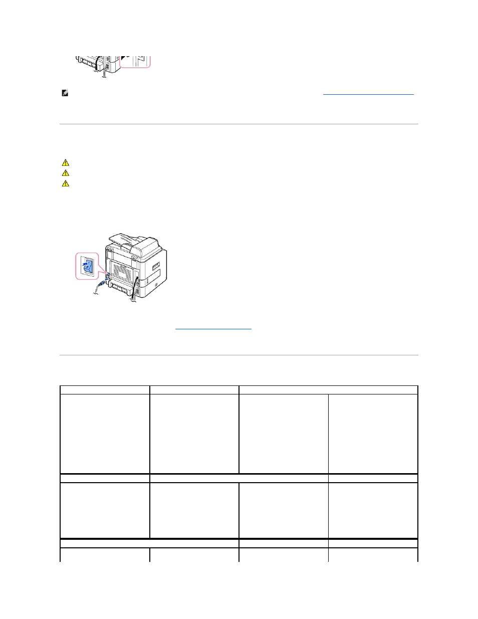 Powering on the multi-function printer, Dell laser mfp 1815dn menu functions | Dell 1815dn Multifunction Mono Laser Printer User Manual | Page 9 / 148