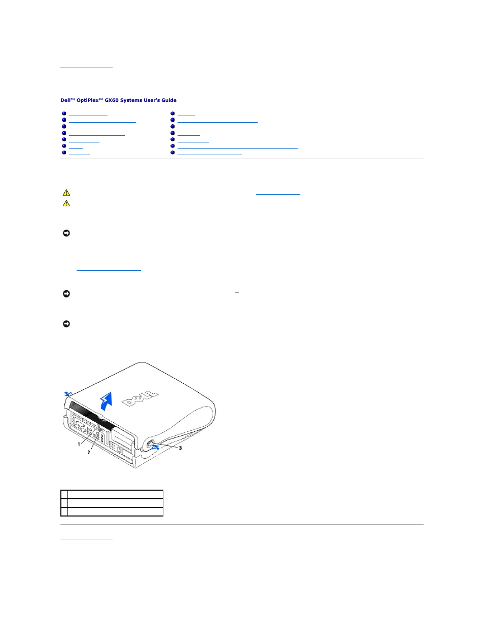Adding and removing parts, Opening the computer cover | Dell OptiPlex GX60 User Manual | Page 109 / 181