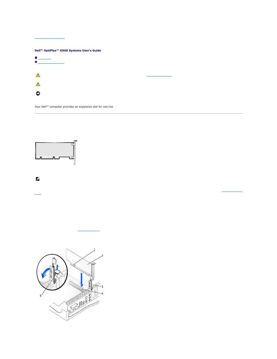 Pci cards and serial port adapters, Pci cards, Installing a pci card | Dell OptiPlex GX60 User Manual | Page 128 / 181