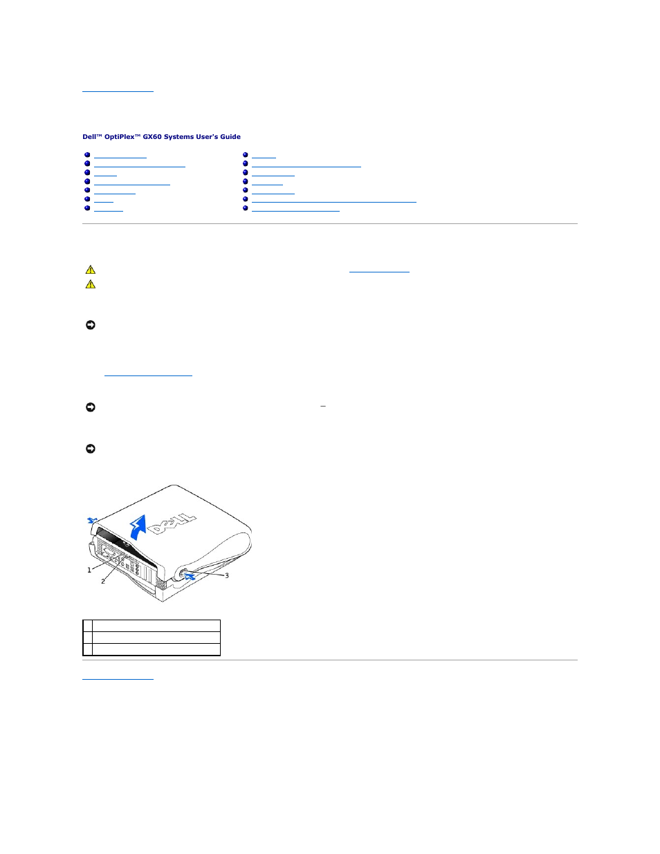 Adding and removing parts, Opening the computer cover | Dell OptiPlex GX60 User Manual | Page 133 / 181