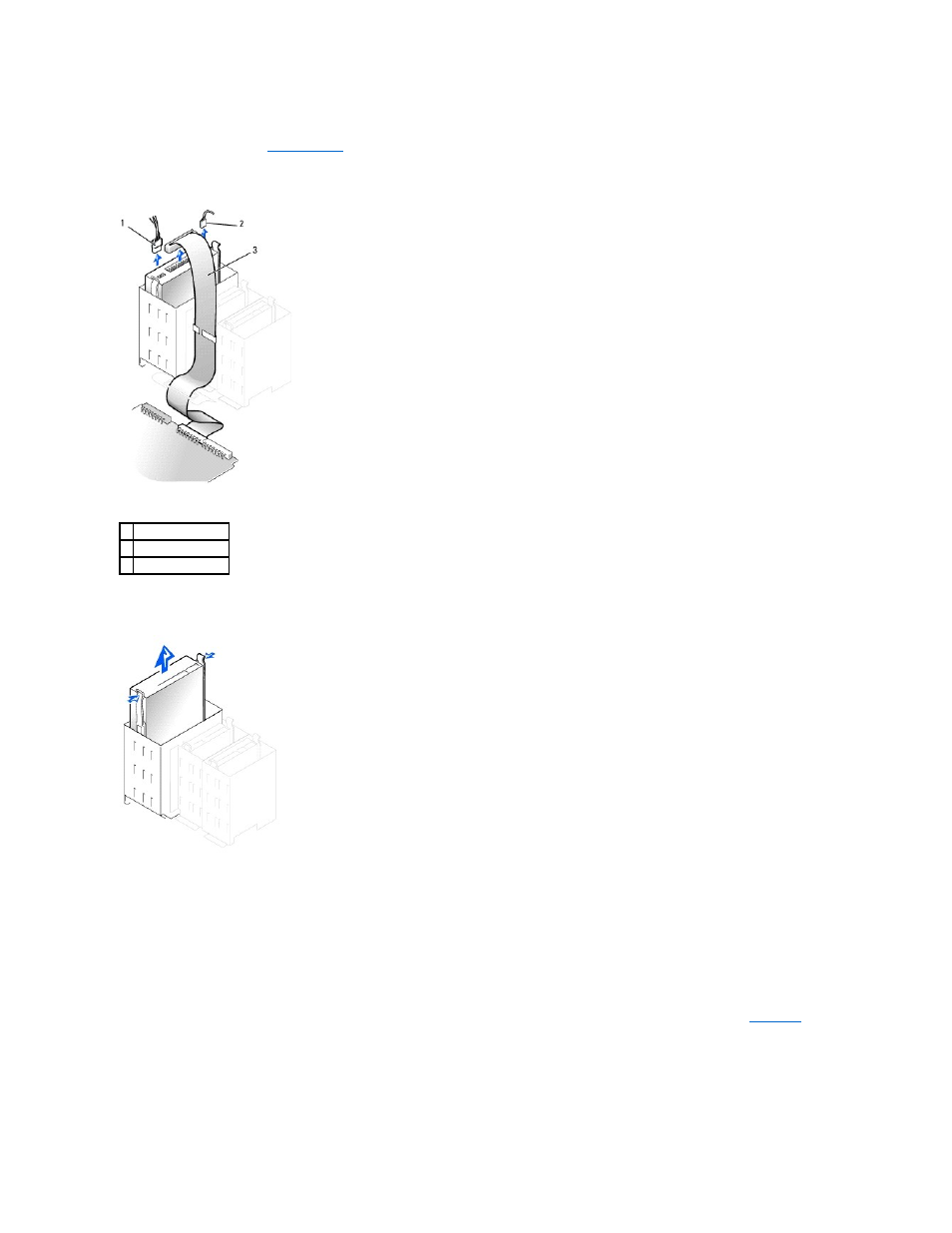 Removing a cd/dvd drive, Installing a cd/dvd drive | Dell OptiPlex GX60 User Manual | Page 151 / 181