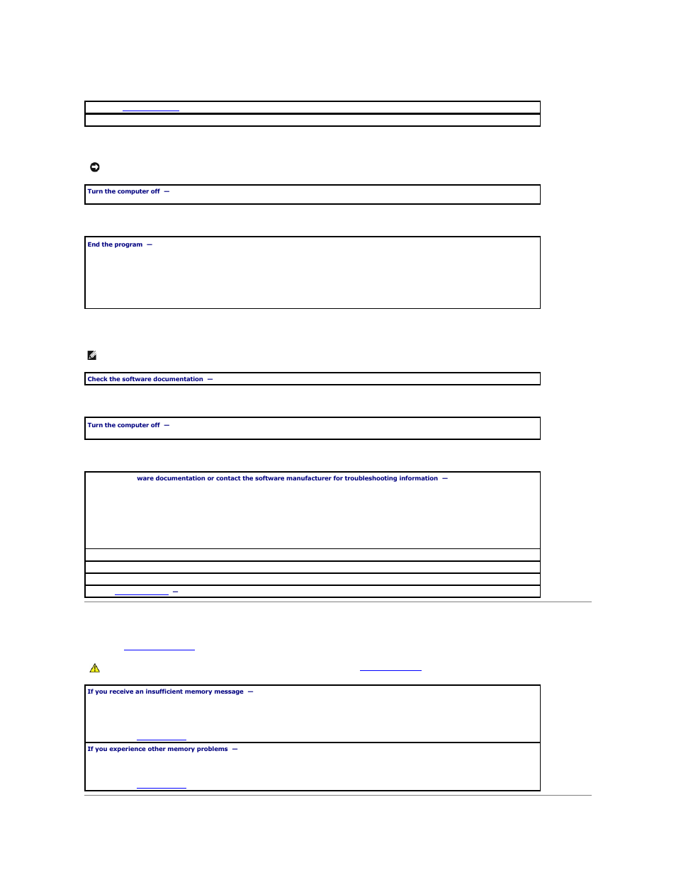 Memory problems | Dell OptiPlex GX60 User Manual | Page 169 / 181