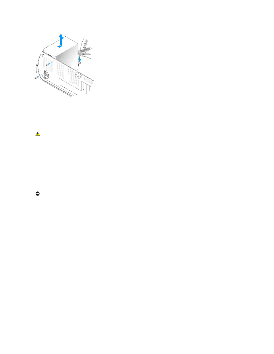 Replacing the power supply, Dc power connectors | Dell OptiPlex GX60 User Manual | Page 69 / 181