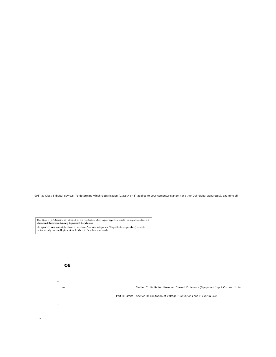 Ic notice (canada only), Ce notice (european union), Class b | Fcc identification information | Dell OptiPlex GX60 User Manual | Page 77 / 181