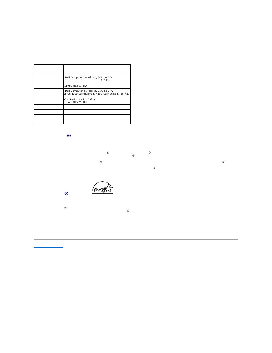 Nom information (mexico only), Energy star® compliance, Energy star® emblem | Dell OptiPlex GX60 User Manual | Page 82 / 181