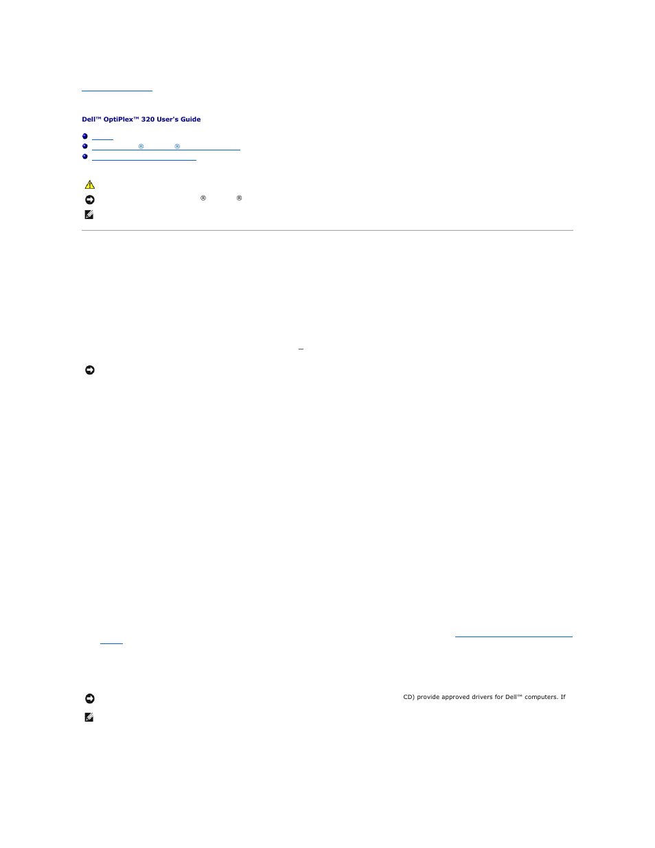 Reinstalling drivers and the operating system, Drivers, What is a driver | Identifying drivers, Reinstalling drivers and utilities | Dell OptiPlex 320 User Manual | Page 115 / 140