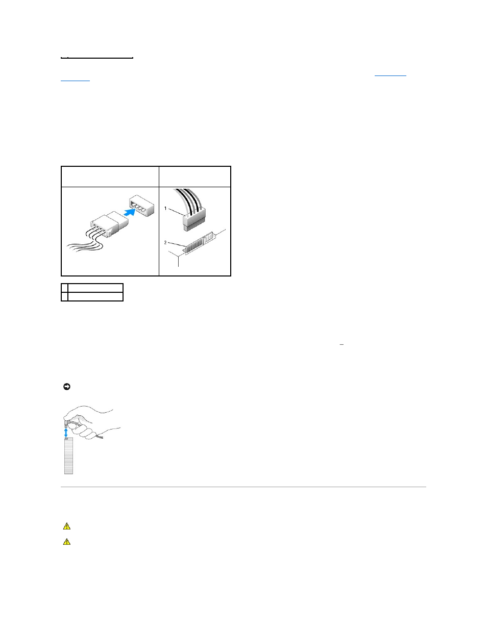 Cd/dvd drive, Ide drive addressing, Power cable connectors | Connecting and disconnecting drive cables, Removing a cd/dvd drive | Dell OptiPlex 320 User Manual | Page 32 / 140