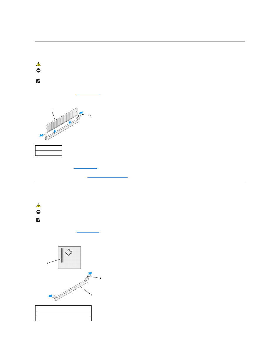 Removing memory, Installing memory | Dell OptiPlex 320 User Manual | Page 73 / 140
