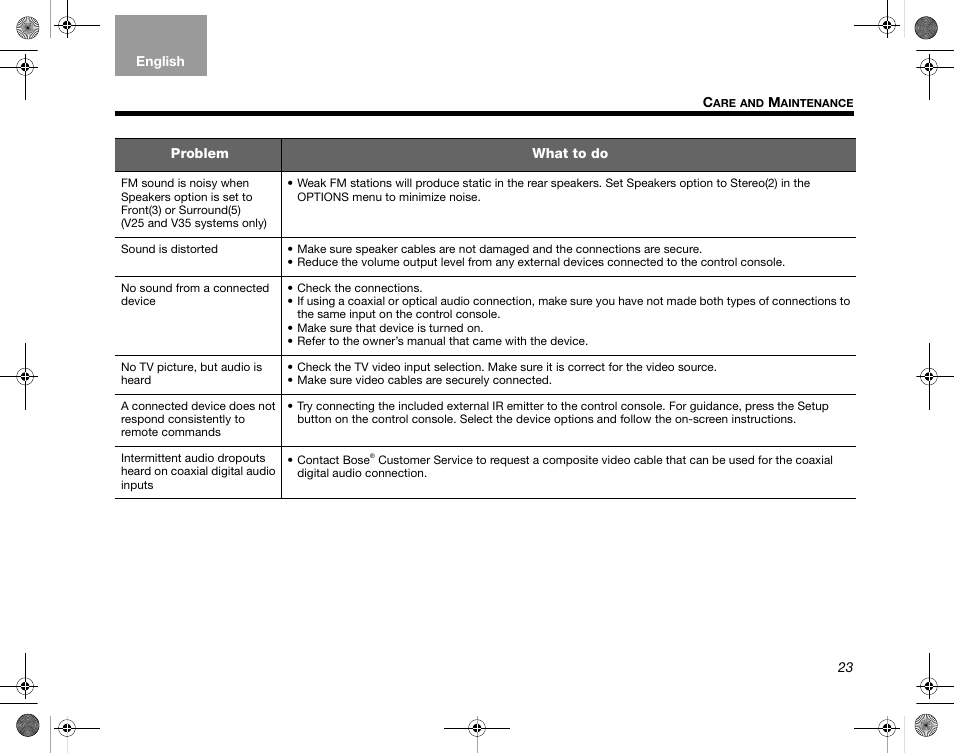 Bose Home Entertainment Systems V35 User Manual | Page 29 / 92