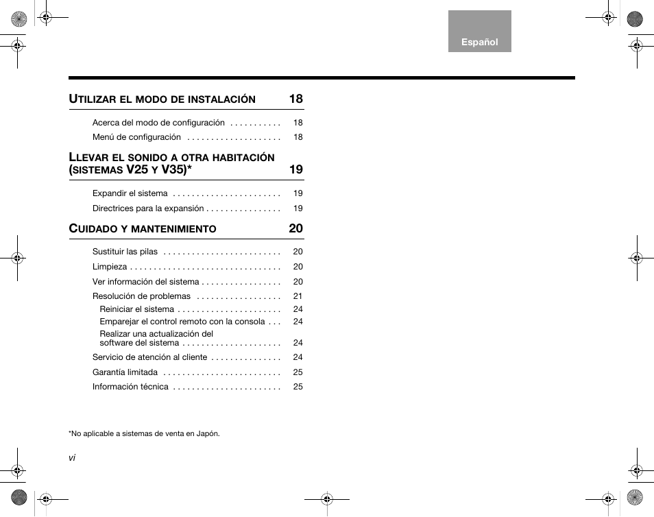 V35)* 19 | Bose Home Entertainment Systems V35 User Manual | Page 36 / 92