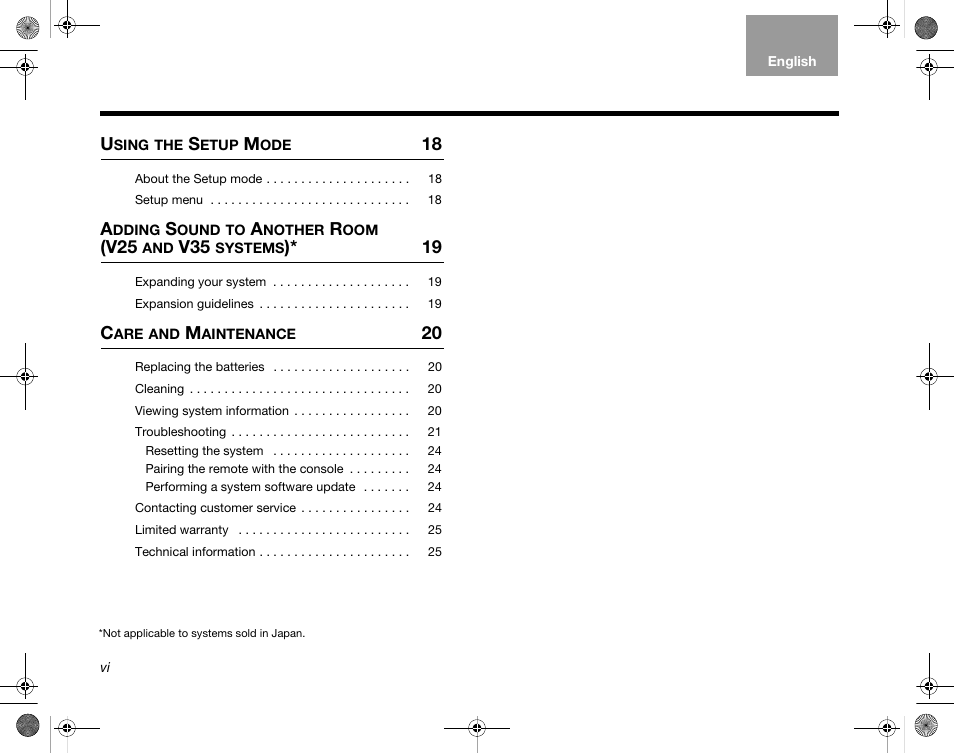 Bose Home Entertainment Systems V35 User Manual | Page 6 / 92