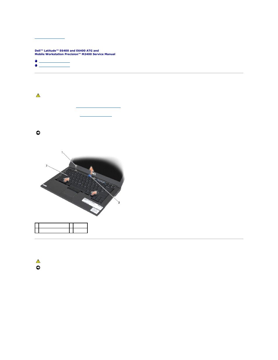 Keyboard, Removing the keyboard, Replacing the keyboard | Dell Latitude E6400 ATG (Mid 2008) User Manual | Page 63 / 99