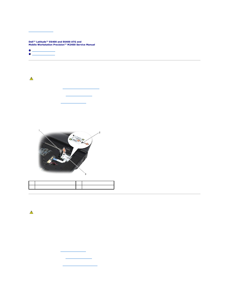 Modem, Removing the modem, Replacing the modem | Dell Latitude E6400 ATG (Mid 2008) User Manual | Page 69 / 99