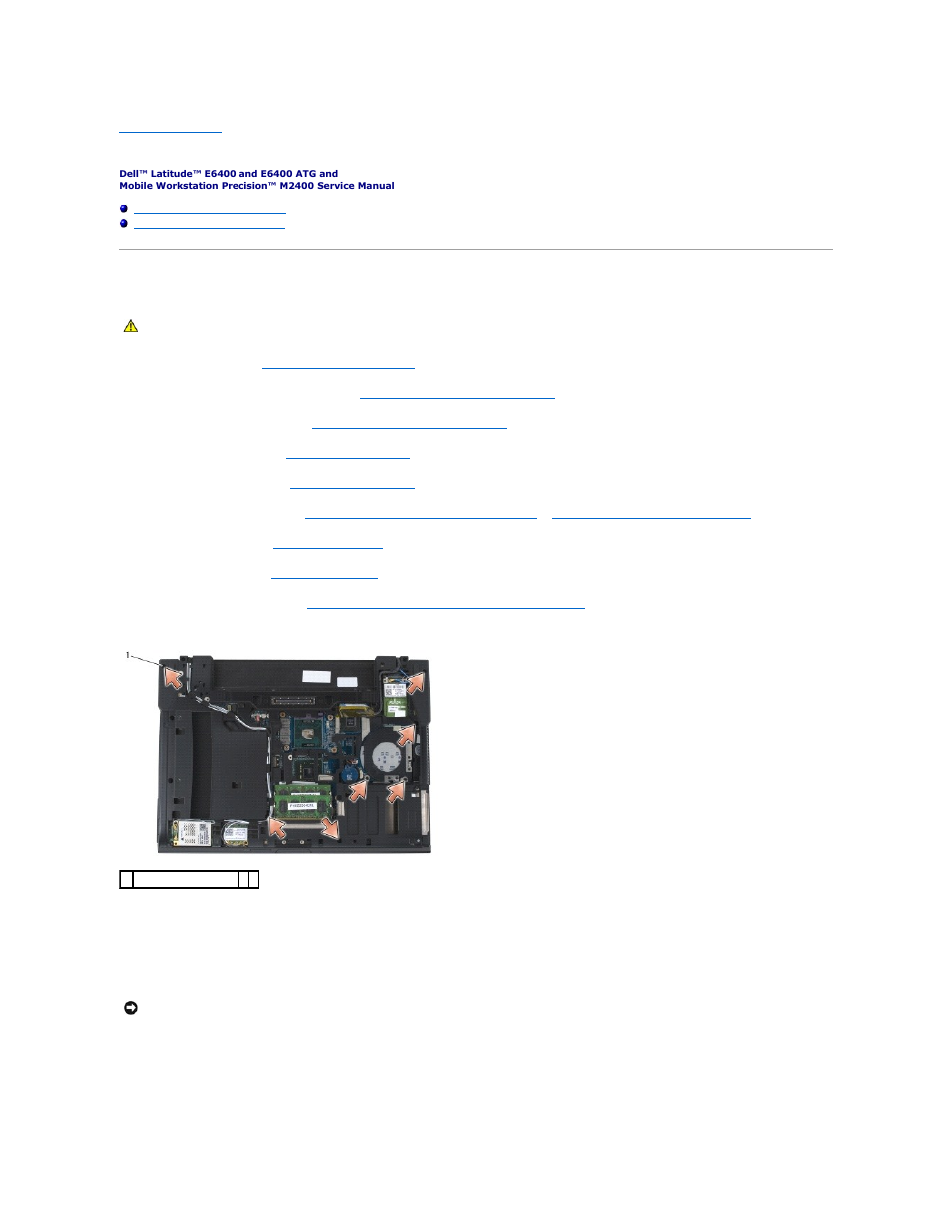 Palm rest assembly, Removing the palm rest assembly | Dell Latitude E6400 ATG (Mid 2008) User Manual | Page 72 / 99