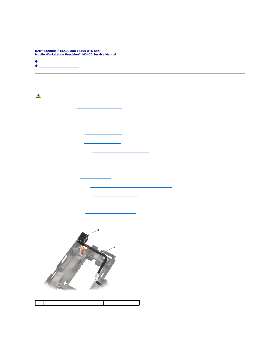 Dc power cable, Removing the dc power cable, Replacing the dc power cable | Dell Latitude E6400 ATG (Mid 2008) User Manual | Page 74 / 99