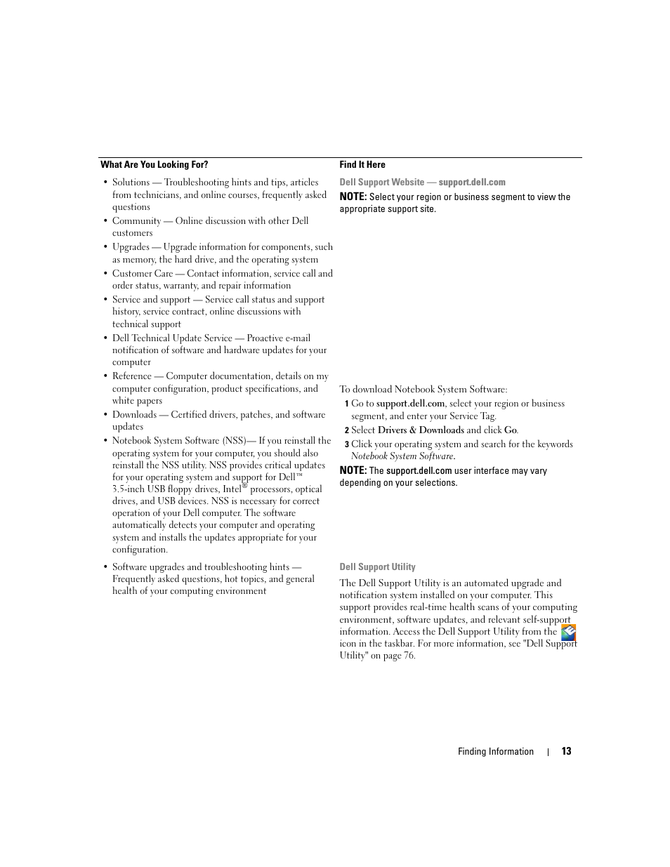 Dell Latitude D830 (Early 2007) User Manual | Page 13 / 158