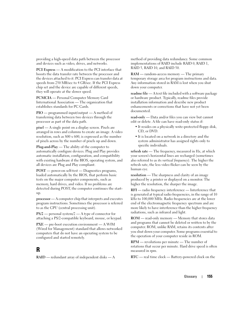 Dell Latitude D830 (Early 2007) User Manual | Page 155 / 158