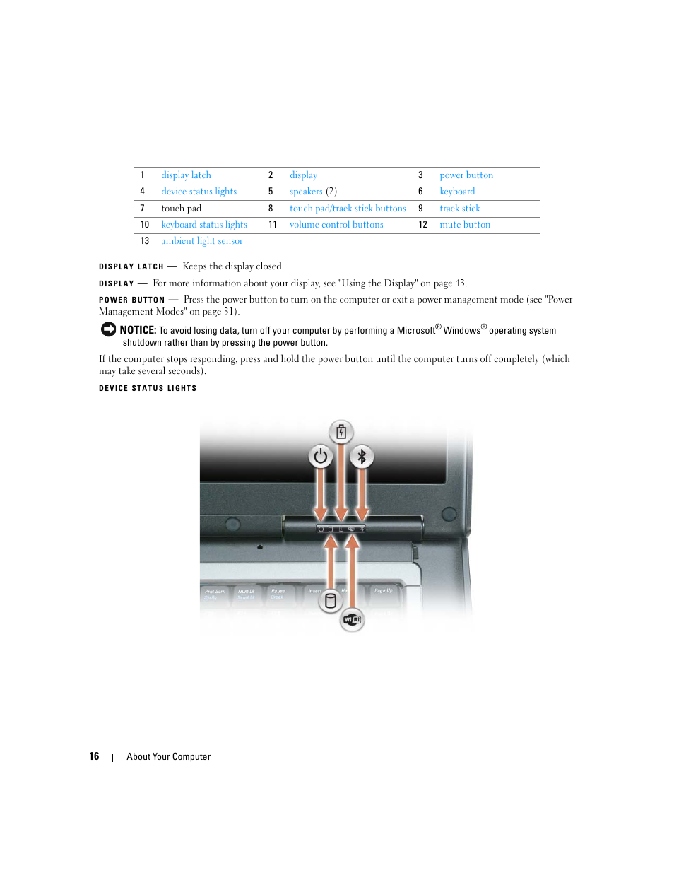 Dell Latitude D830 (Early 2007) User Manual | Page 16 / 158