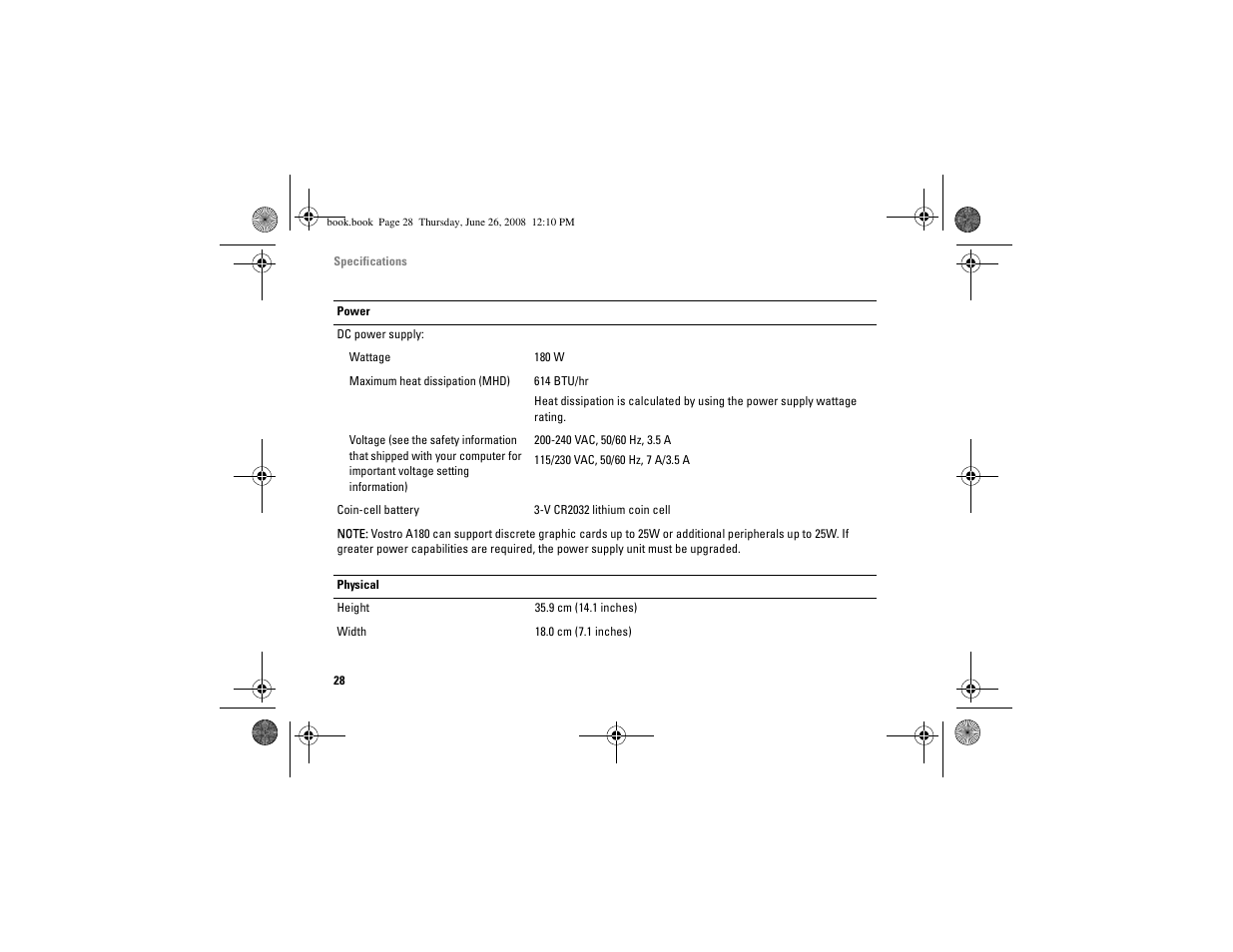 Dell Vostro A180 (Early 2009) User Manual | Page 28 / 76