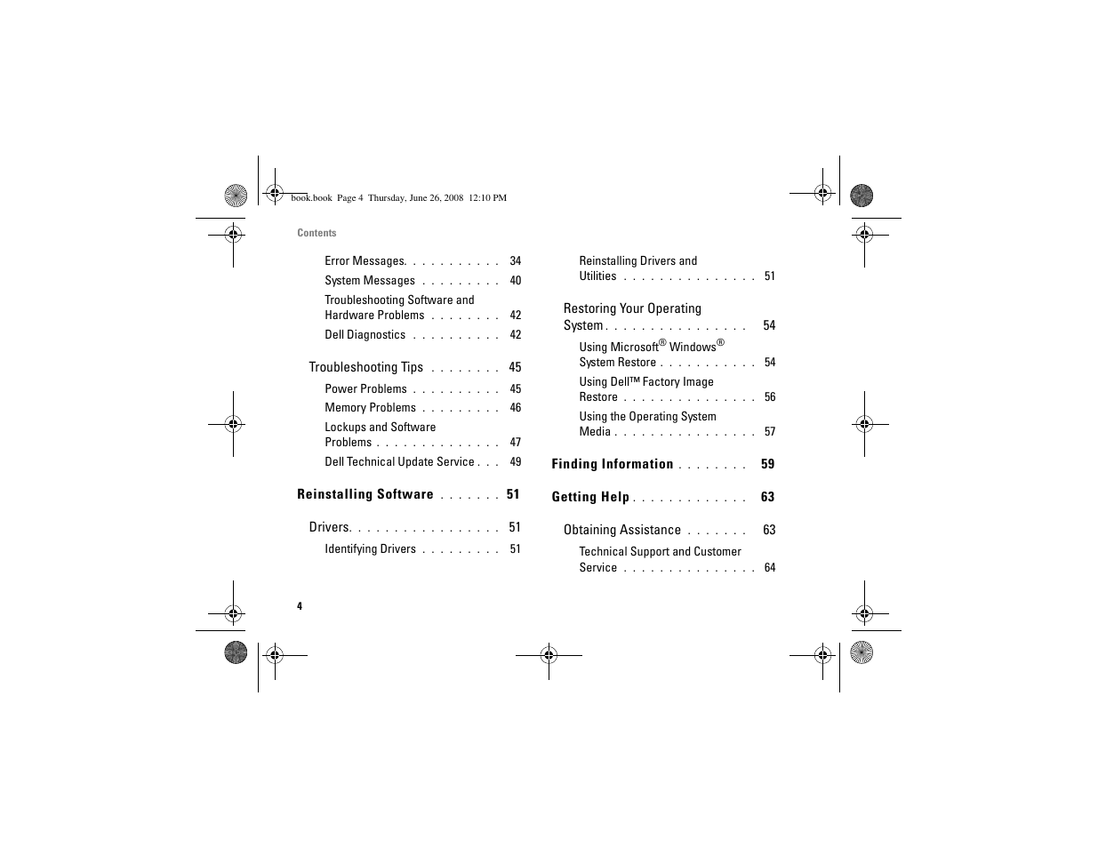 Dell Vostro A180 (Early 2009) User Manual | Page 4 / 76