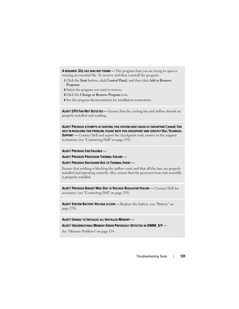 Dell Precision T5400 (Late 2007) User Manual | Page 131 / 316