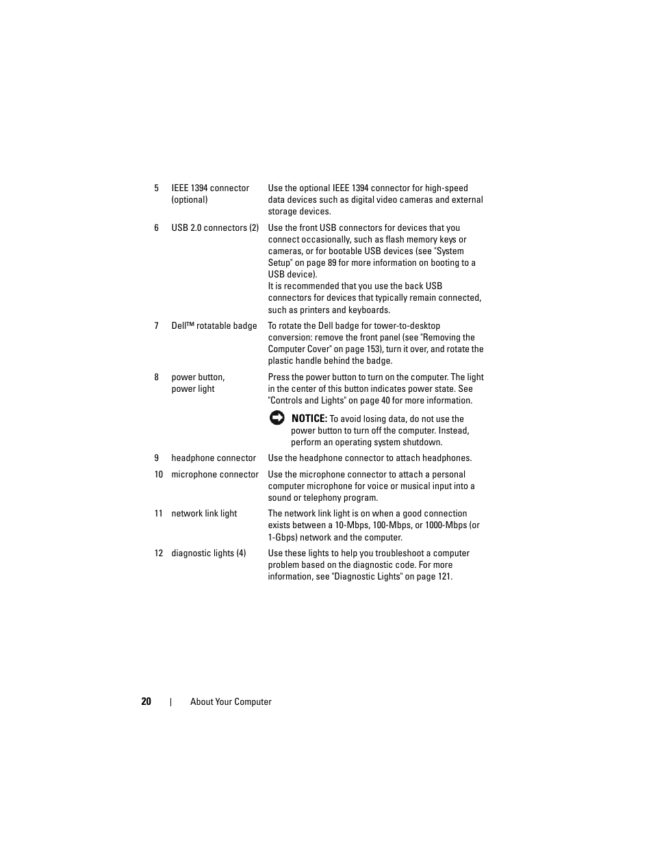 Dell Precision T5400 (Late 2007) User Manual | Page 20 / 316