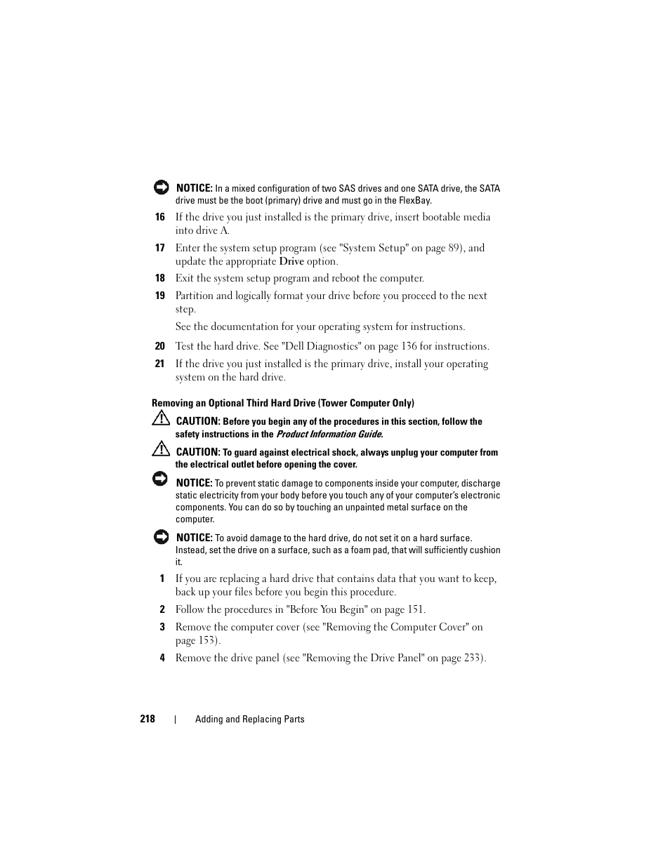 Dell Precision T5400 (Late 2007) User Manual | Page 218 / 316