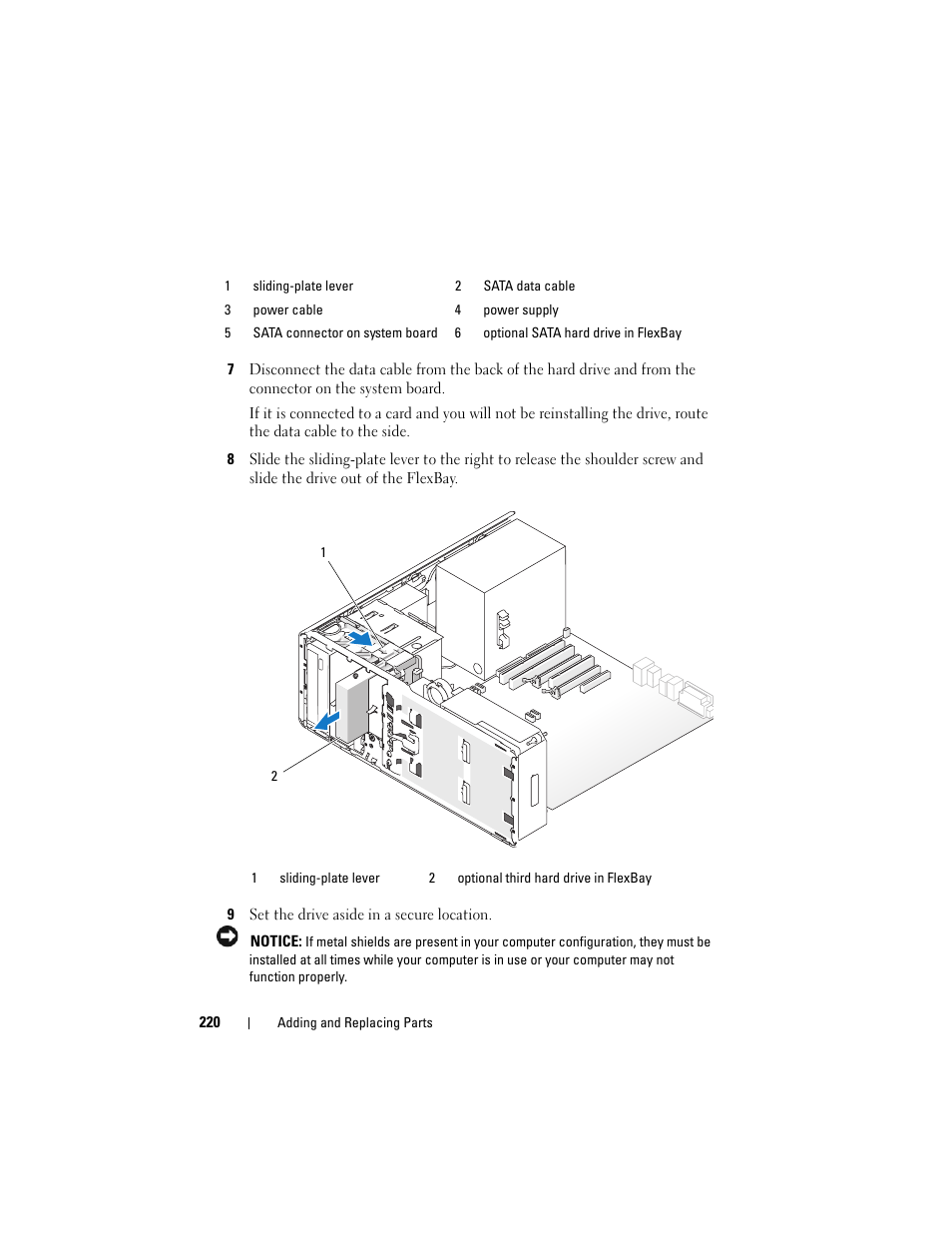 Dell Precision T5400 (Late 2007) User Manual | Page 220 / 316