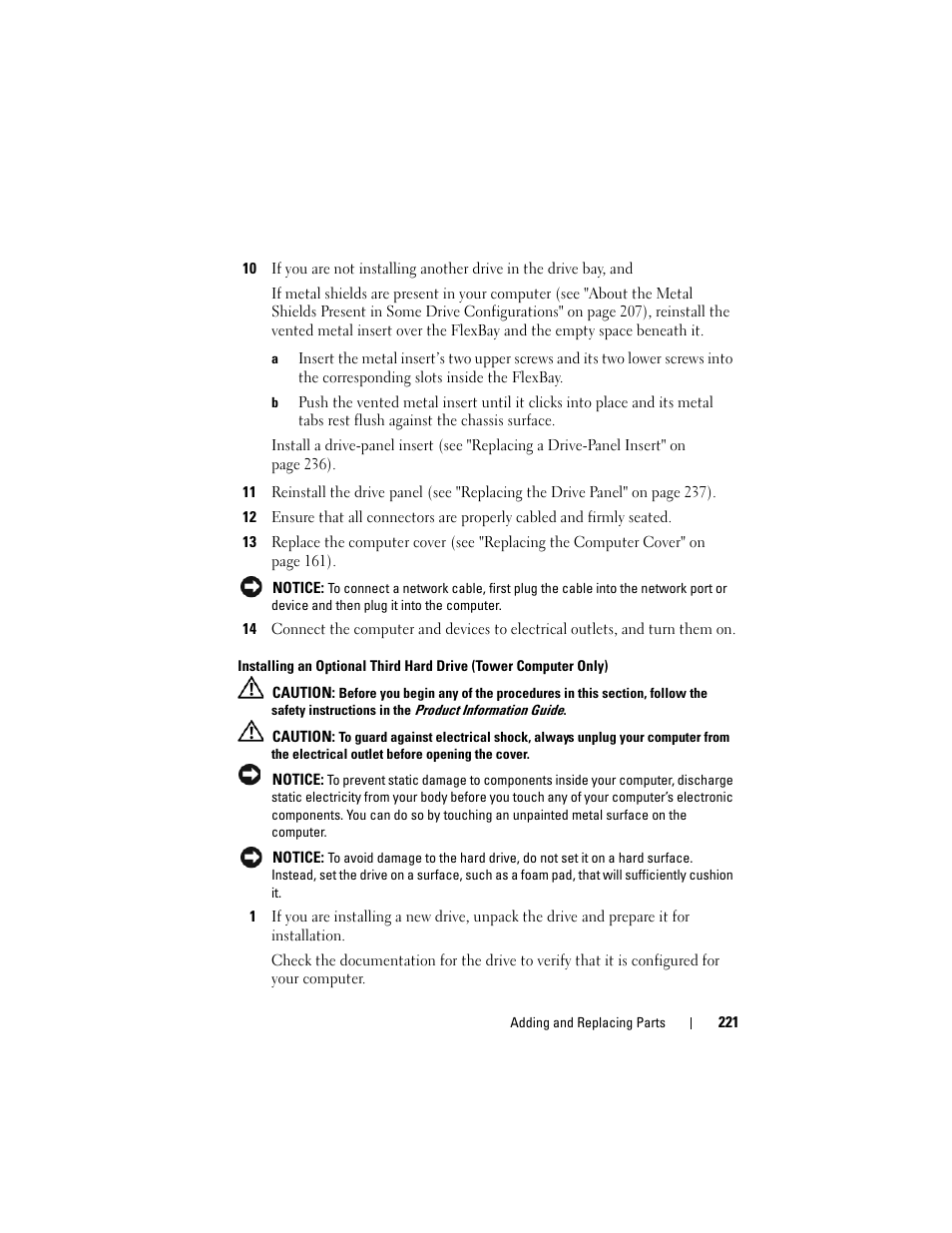 Dell Precision T5400 (Late 2007) User Manual | Page 221 / 316