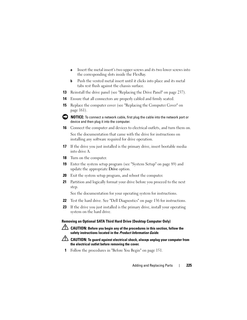 Dell Precision T5400 (Late 2007) User Manual | Page 225 / 316
