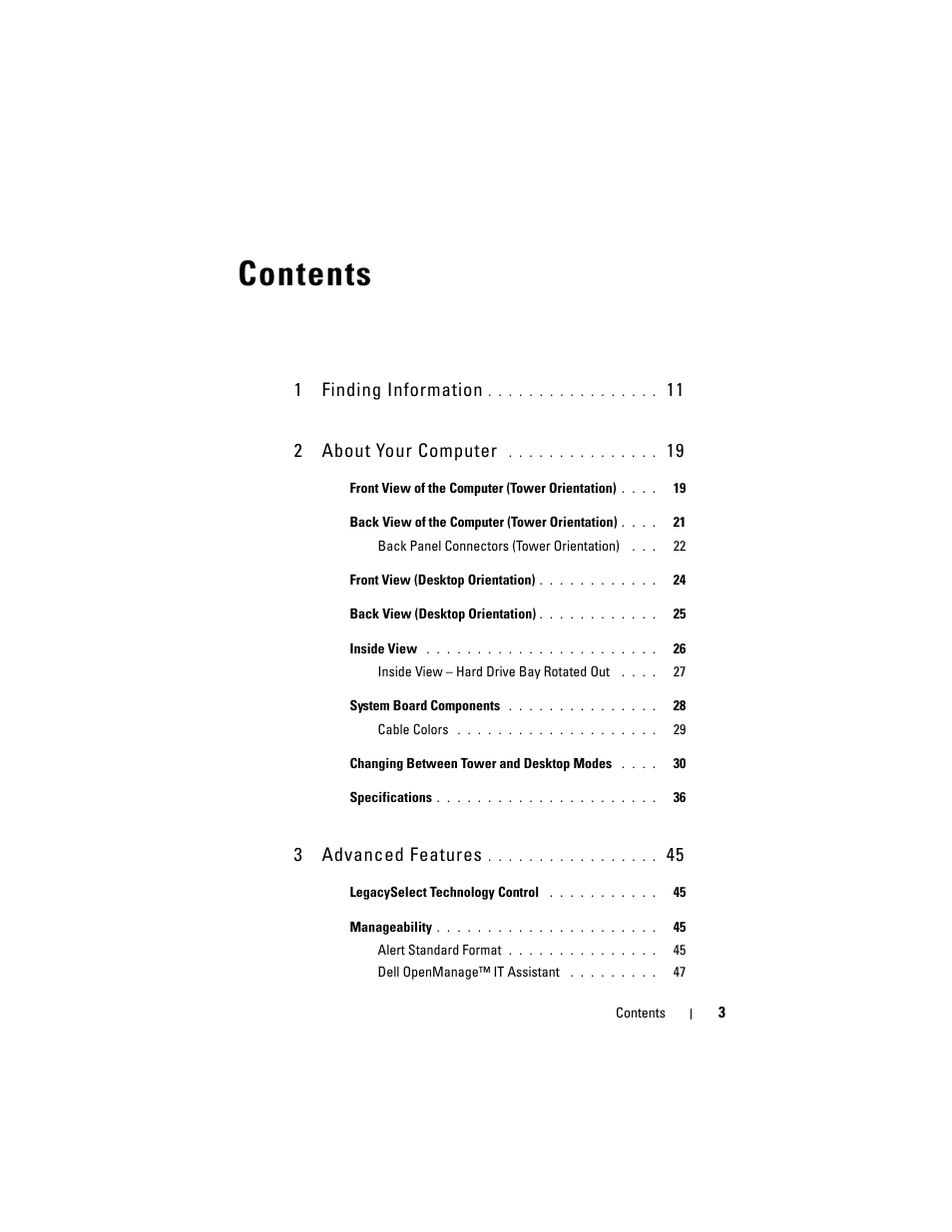 Dell Precision T5400 (Late 2007) User Manual | Page 3 / 316