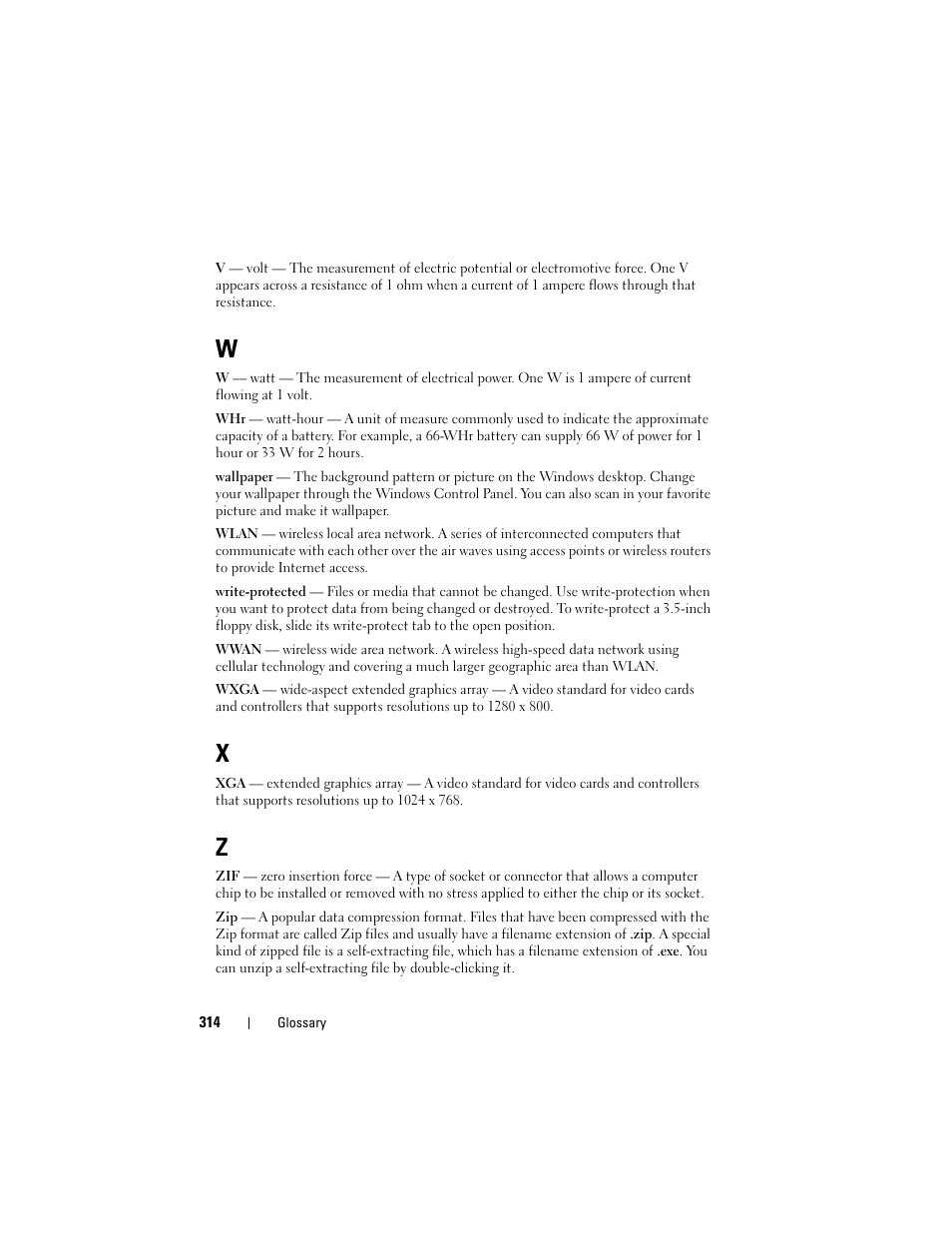 Dell Precision T5400 (Late 2007) User Manual | Page 314 / 316