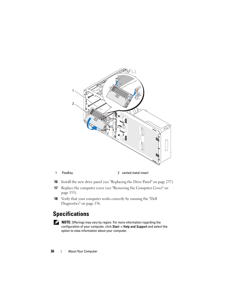 Specifications | Dell Precision T5400 (Late 2007) User Manual | Page 36 / 316