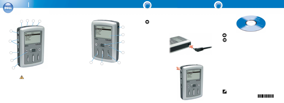 Dell, Digital jukebox, Getting started | Dell DJ User Manual | Page 3 / 8