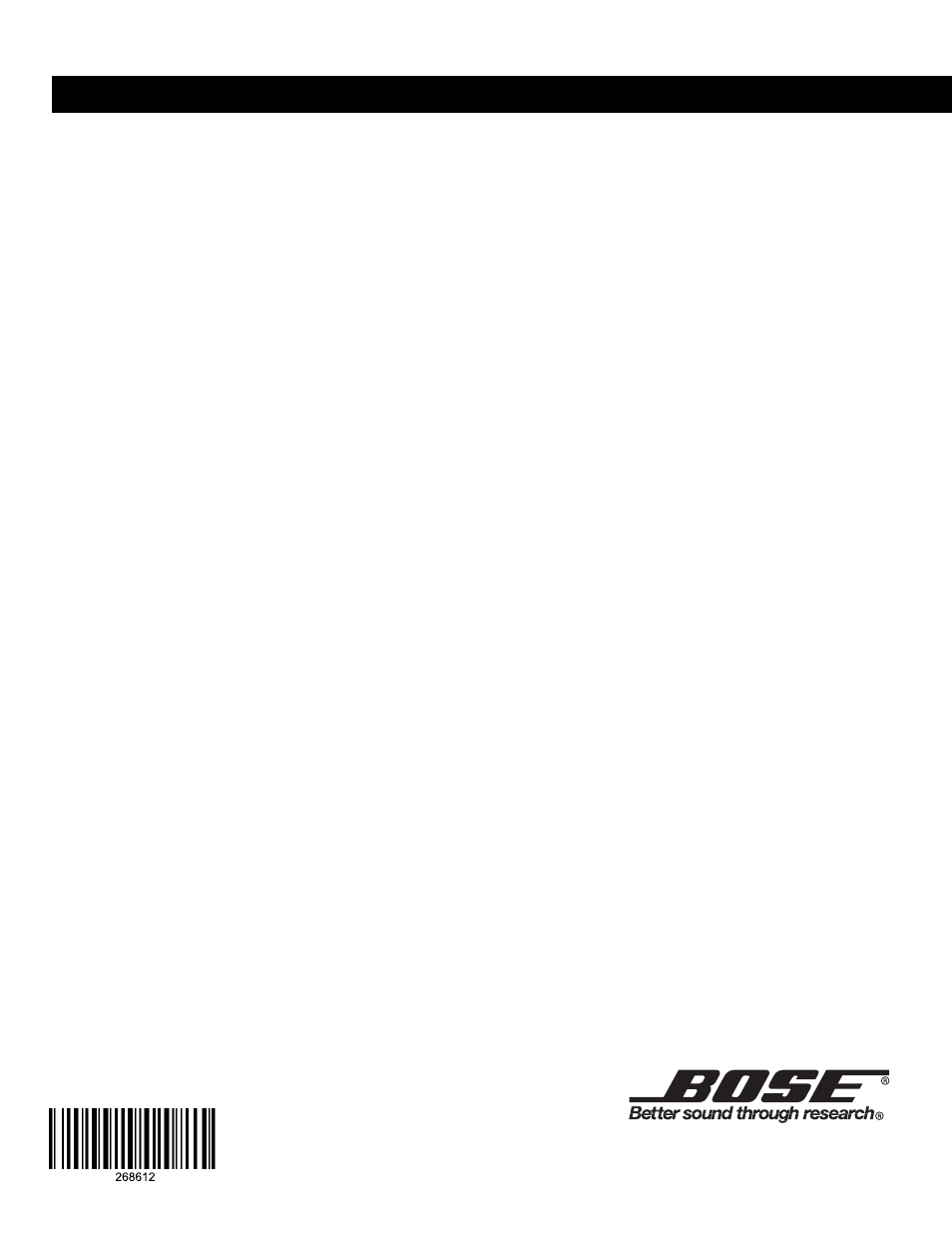 Bose Free Space 51 User Manual | Page 10 / 10