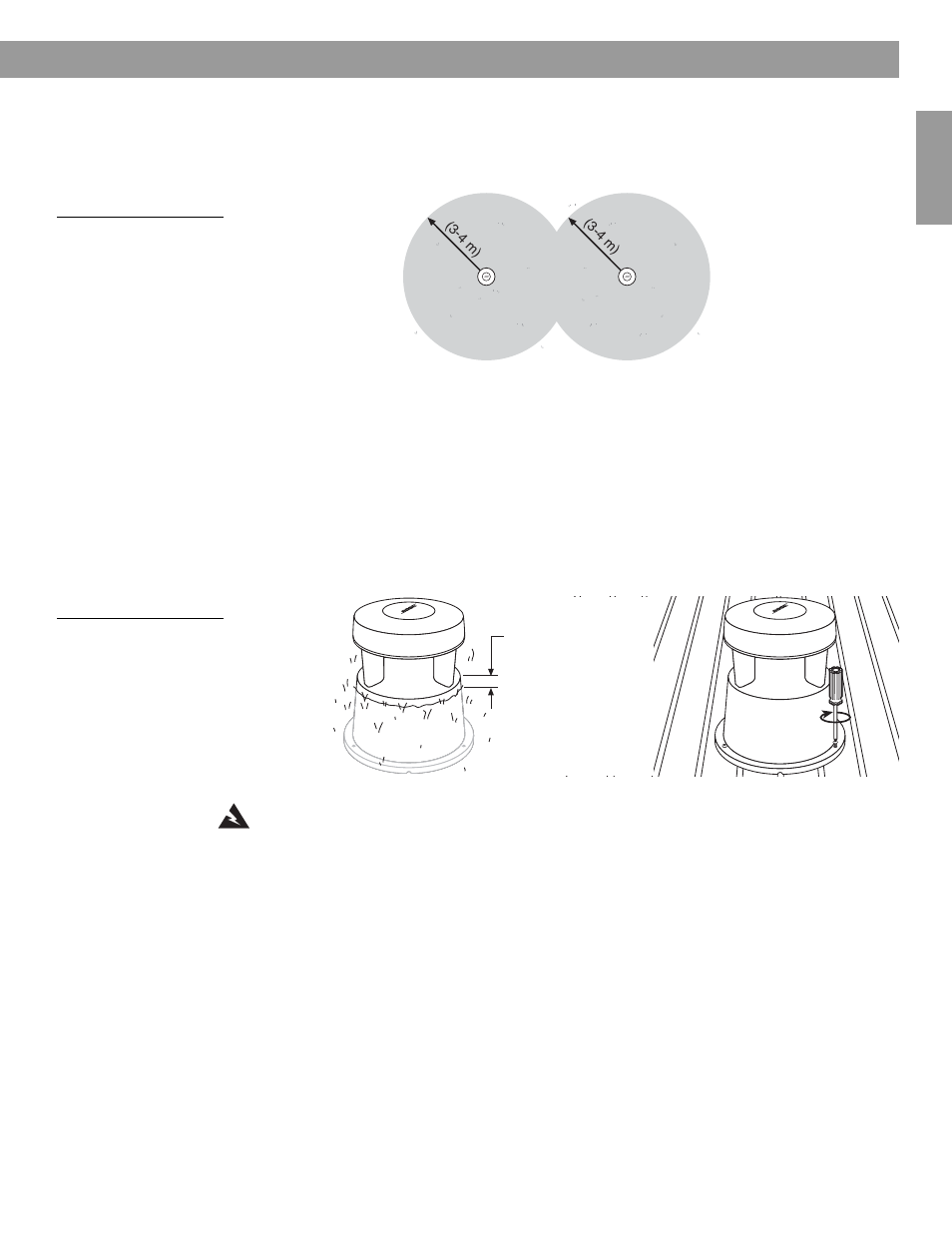 Selecting the location for your speakers, Figure 2, Speaker placement for optimal coverage | Figure 3, Free space 51 installation, Choosing the speaker cord (not provided), Setting up | Bose Free Space 51 User Manual | Page 5 / 10