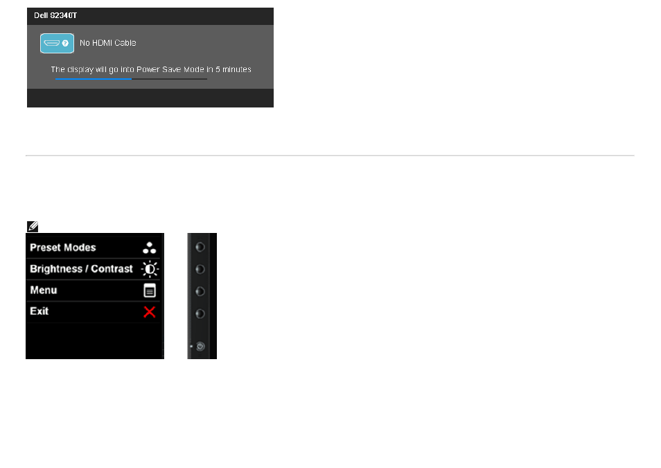 Built-in diagnostics | Dell S2340T Multi Touch Monitor User Manual | Page 41 / 48