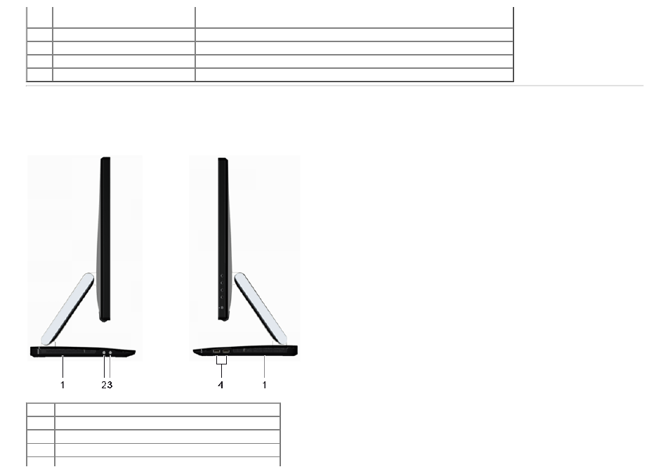 Side view | Dell S2340T Multi Touch Monitor User Manual | Page 9 / 48