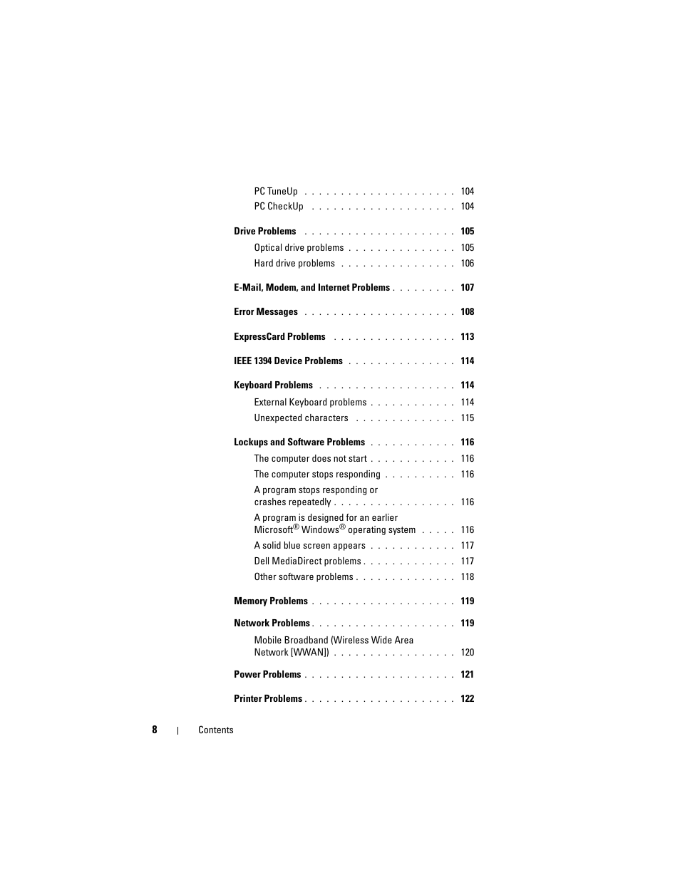 Dell Inspiron 1721 (Mid 2007) User Manual | Page 8 / 220