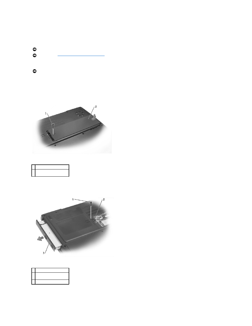 Optical drive, Removing an installed optical drive, Installing an optical drive | Dell INSPIRON 2600 User Manual | Page 81 / 87