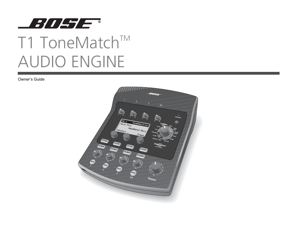 Bose T1 User Manual | 62 pages