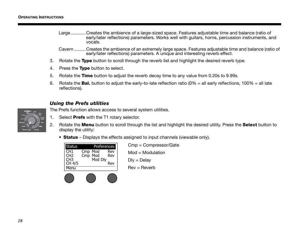 Using the prefs utilities | Bose T1 User Manual | Page 36 / 62