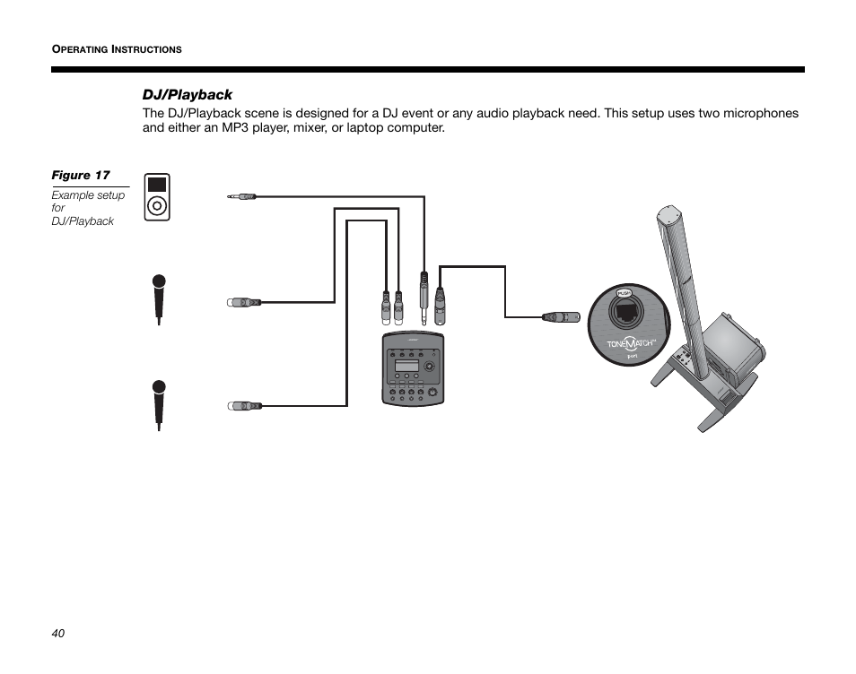 Dj/playback | Bose T1 User Manual | Page 48 / 62